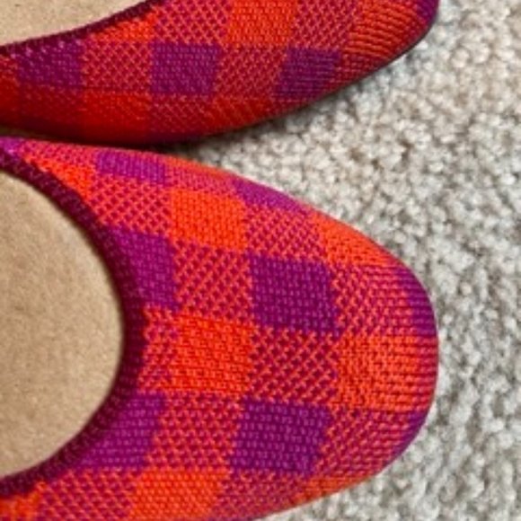 NEW Rothy’s Pomegranate Gingham Square Size 9 NWT - Retired - Picture 9 of 14